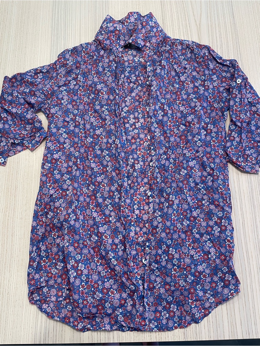 Flower print blouse